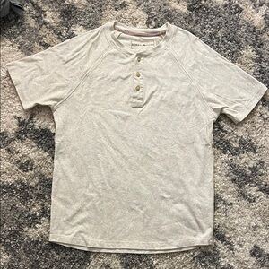 Normal Brand - Short Sleeve Henley Top - Large